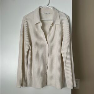Reformation Fantino Cashmere Collared Cardigan